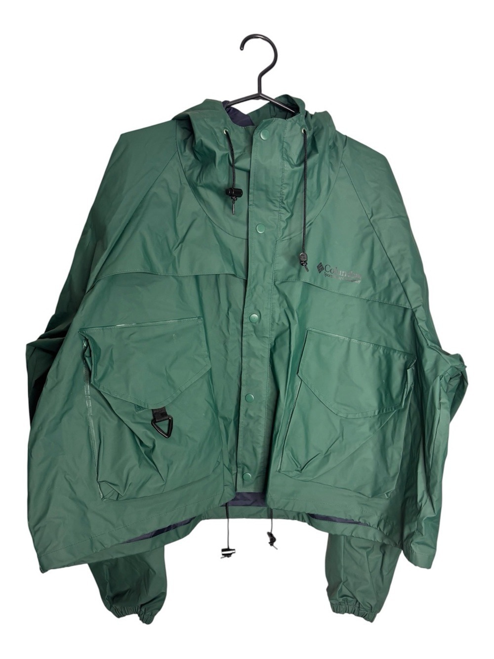 Vintage Columbia PFG Rain Wading Waterproof Jacket Green, size XL